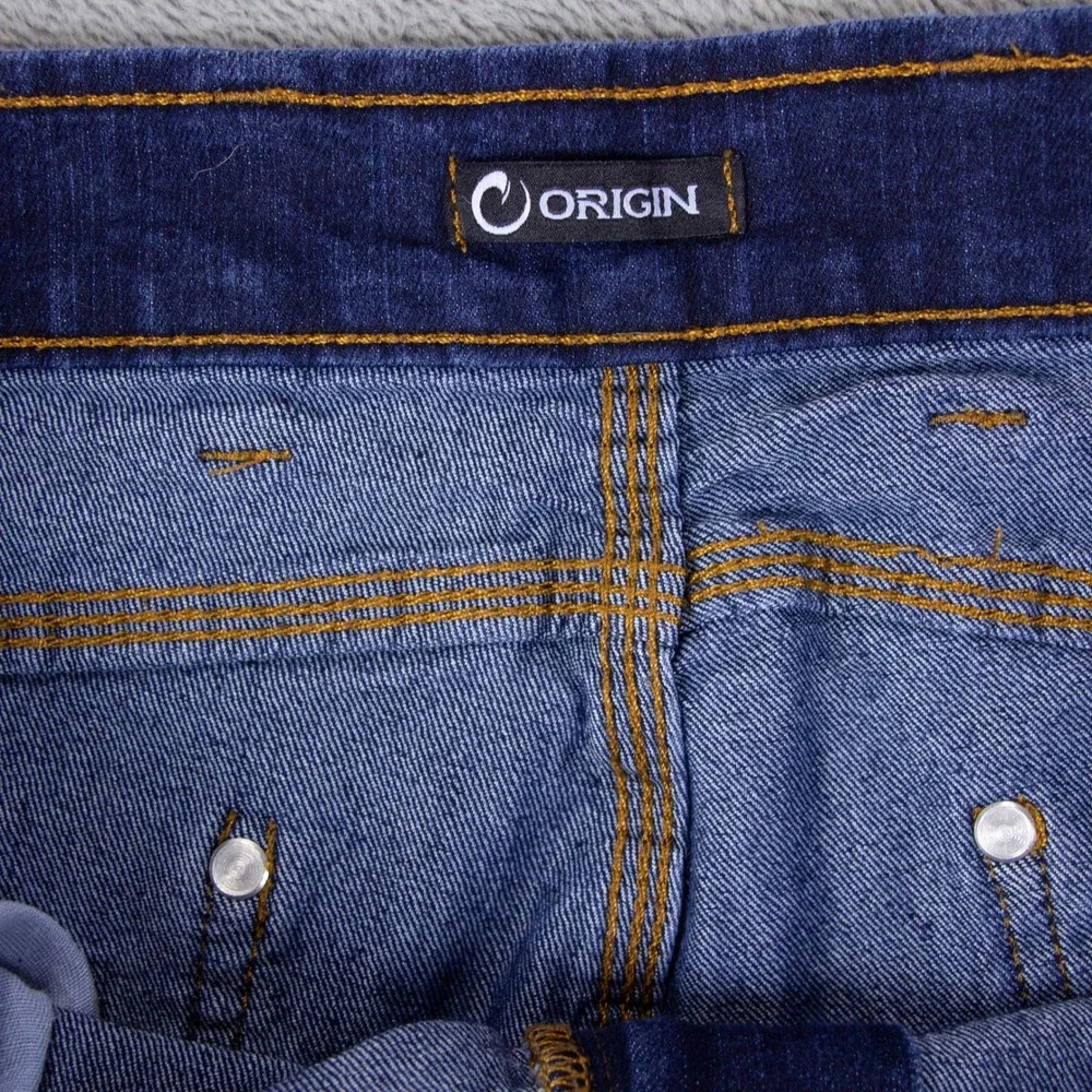 Origin‎ USA Mens 34x30 Dark Wash Denim Jeans Stretch Made in America